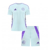 Camiseta Escocia Visitante Equipación para niños Eurocopa 2024 manga corta (+ pantalones cortos)